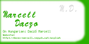 marcell daczo business card