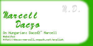 marcell daczo business card